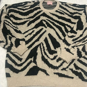 Show Me Your Mumu Sz Medium Women's Duke Sweater Tiger Pattern